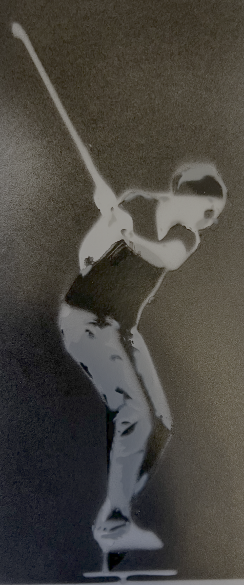Golf airbrush artwork by Silke May